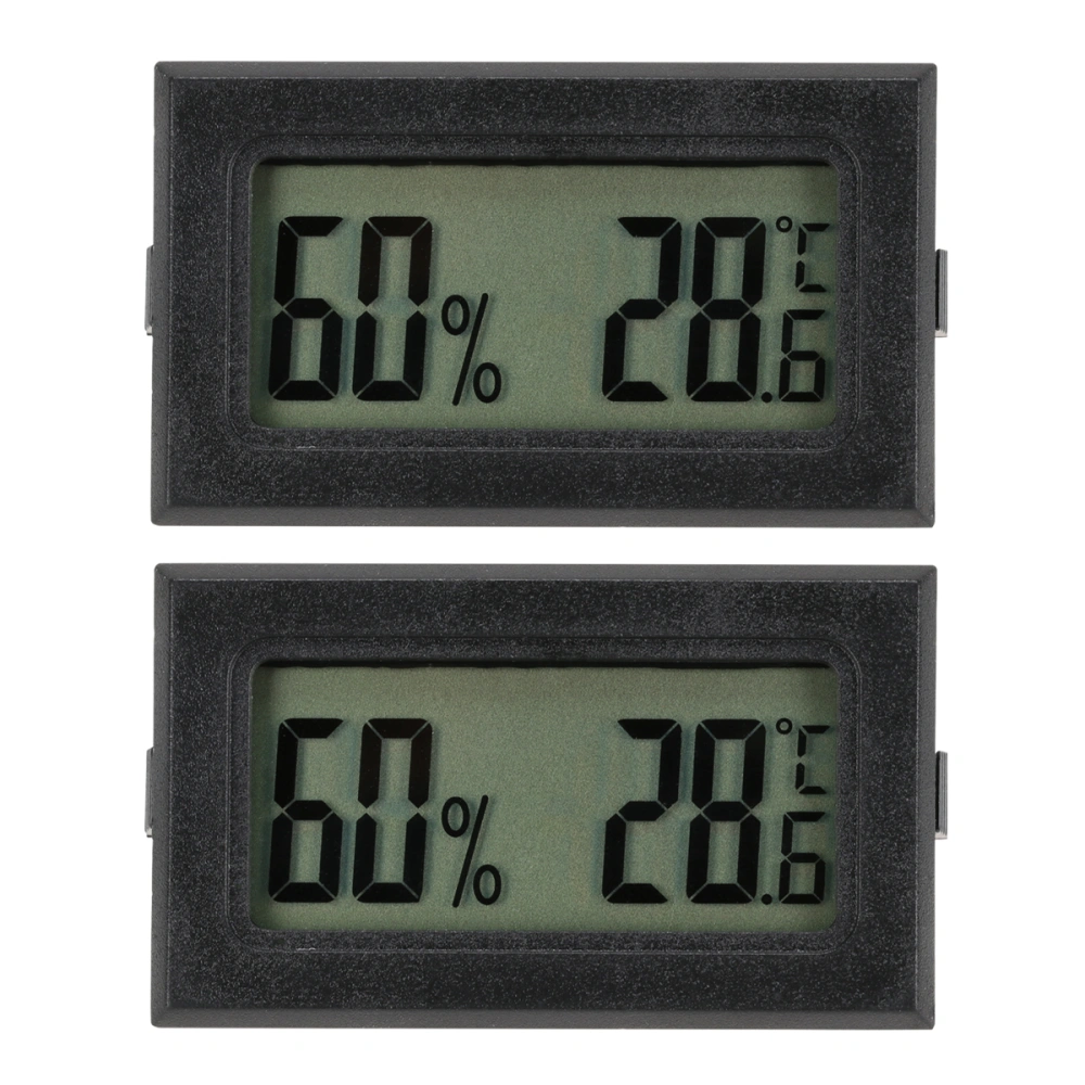 2pcs Outdoor Digital Hygroscope Embedded Mini Wireless Digital Hygroscope