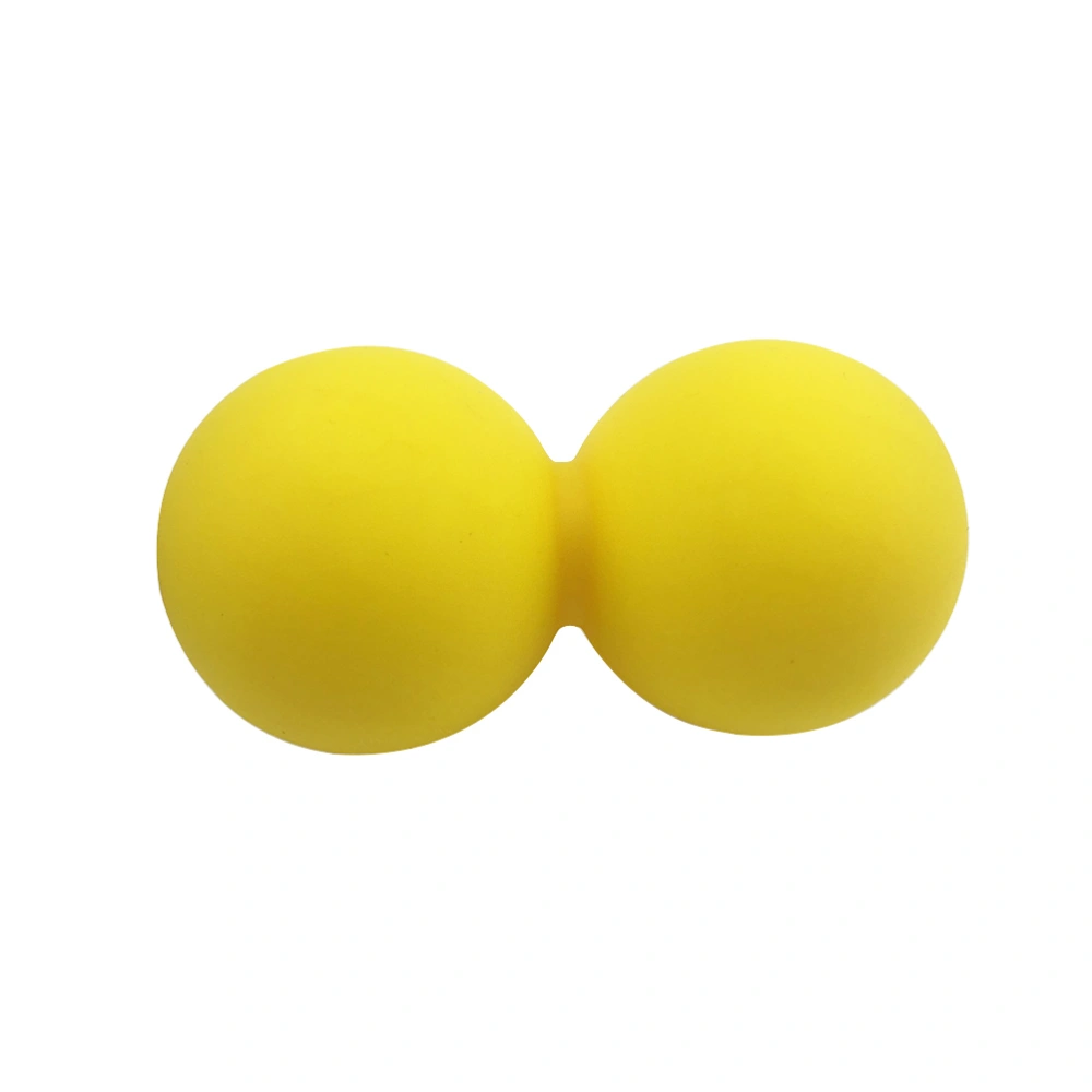 Massage Peanut Ball Trigger Point Body Muscle Stress Relief for Myofascial Release (Yellow)