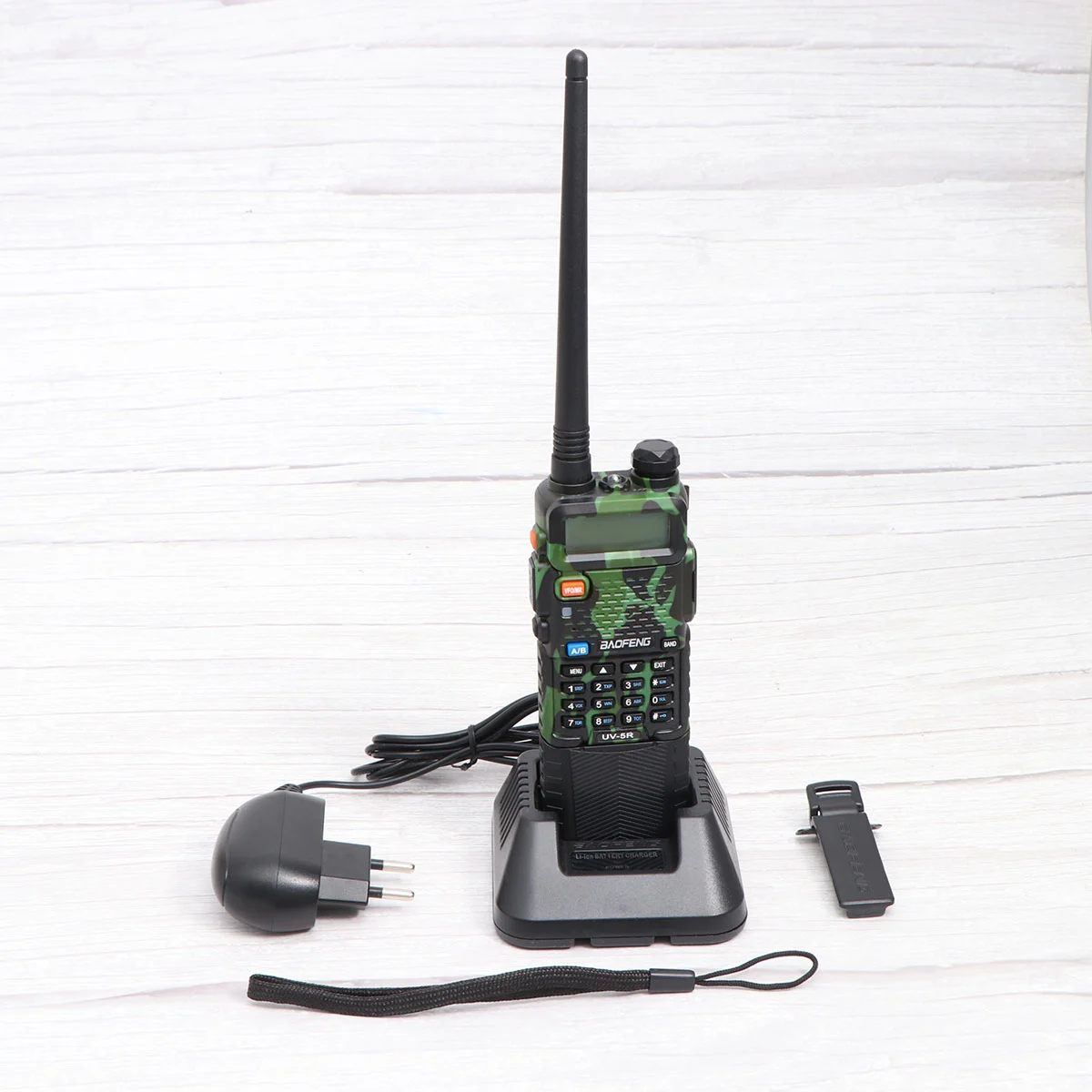 Wireless Handheld Walkie Talkie Dual Band Amateur Two Way Radio UHF/VHF 136-174/400-470Mhz FM Transceiver with EU Plug