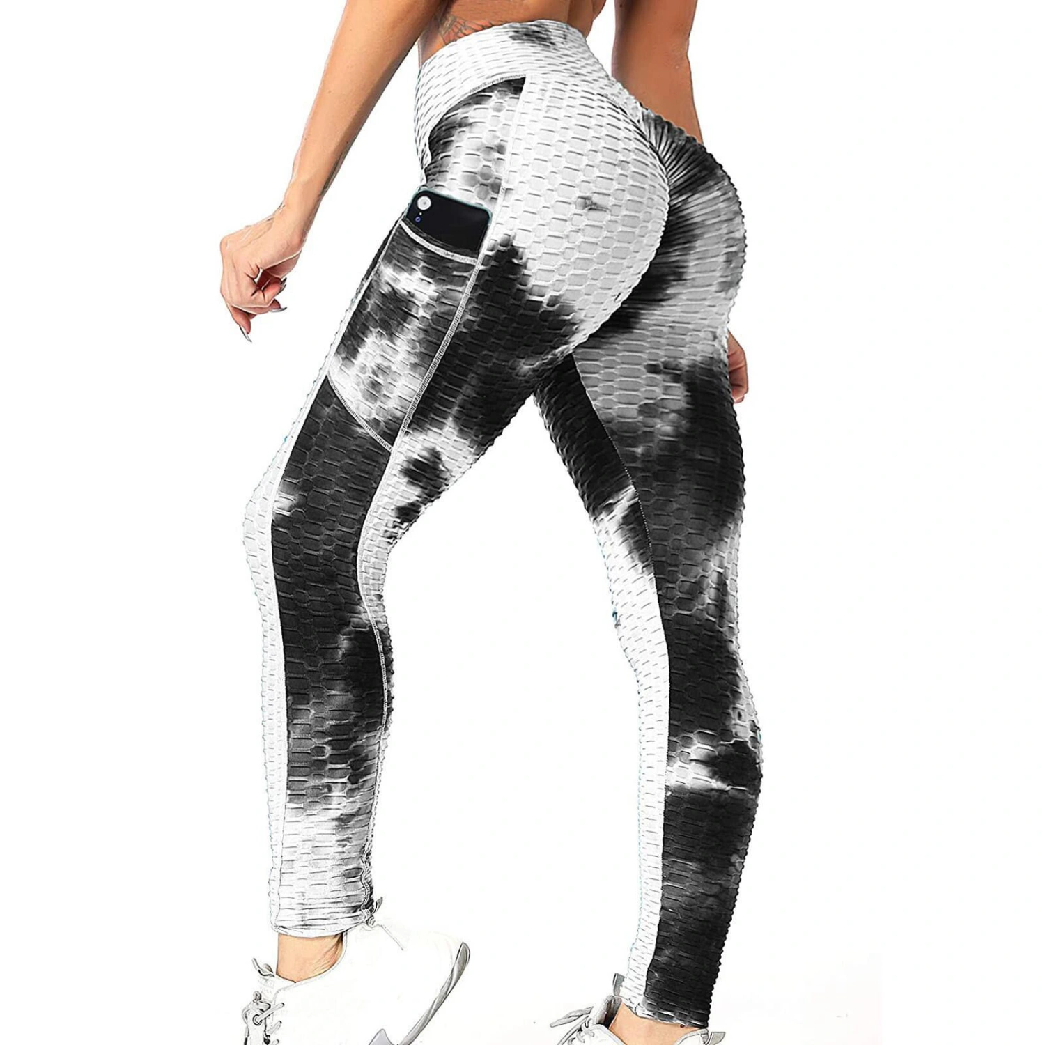 Women Sports Yoga Pants Fashion Tie-dye Print Pants Fitness Pants for Ladies Female