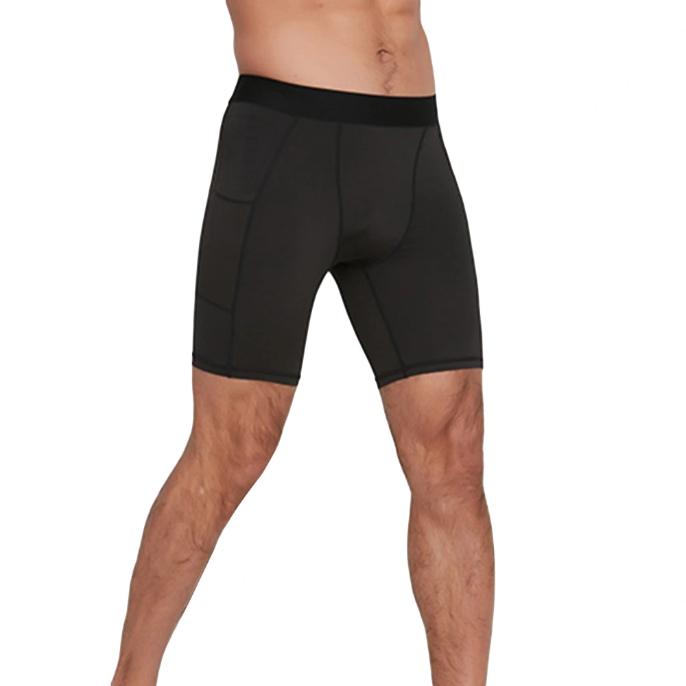 Mens Summer Casual Running Shorts Solid Color Elastic Band Shorts for Gym Yoga Outdoor Sports