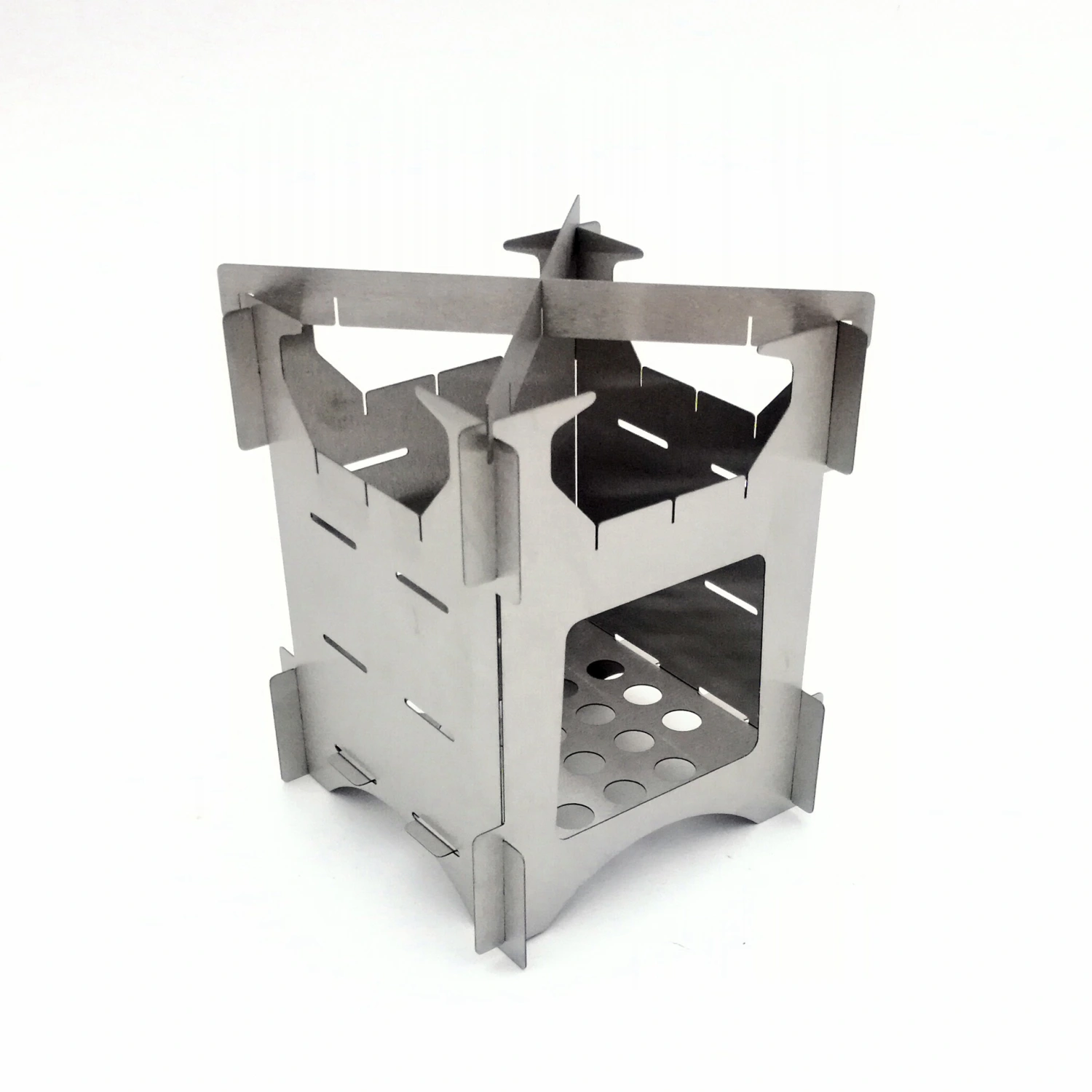 Outdoor Camping Stainless Steel Folding Firewood Stove
