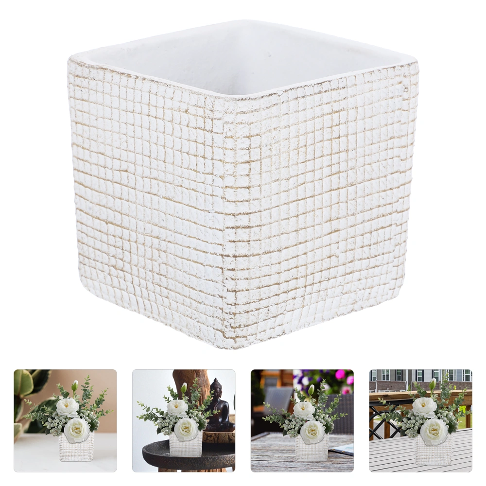 Modern Planter Cement Flower Holder Creative Plant Container Vertical Flower Pot