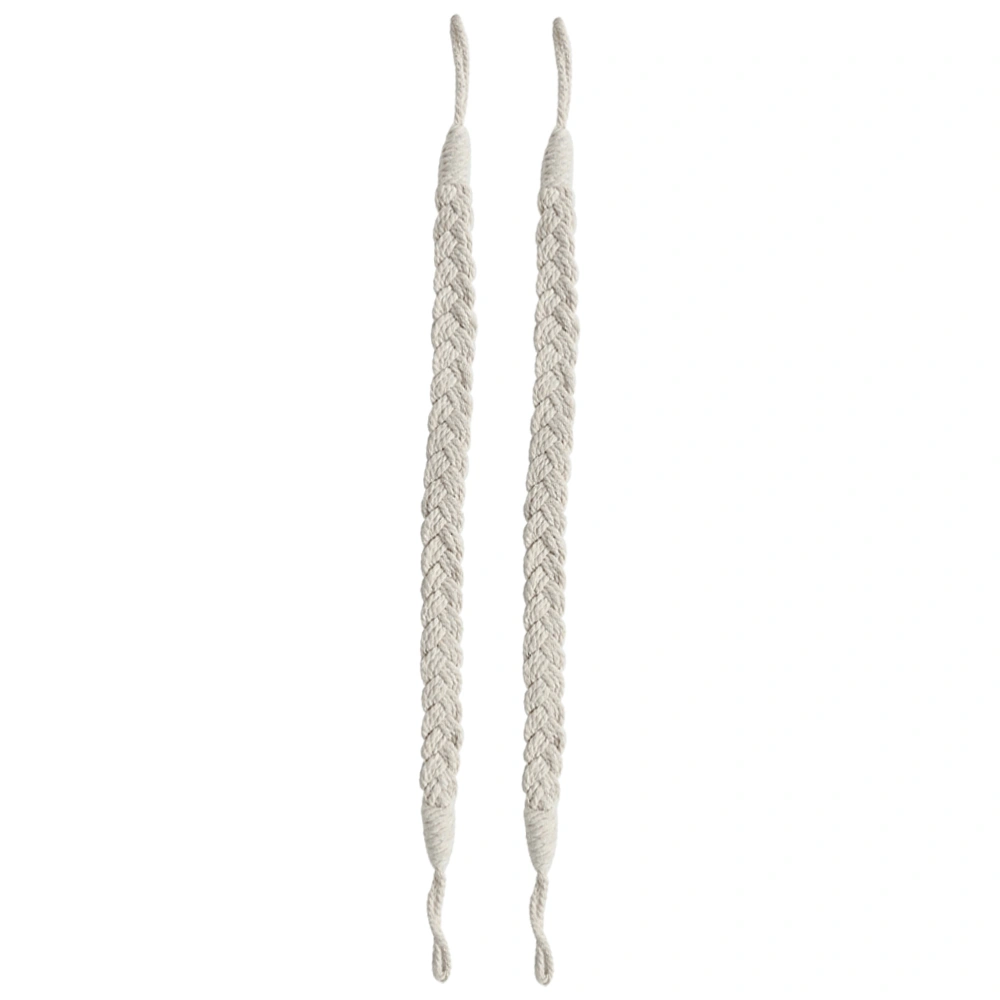 2pcs Curtain Tieback Rope Woven Drape Tie Rope Drapery Woven Curtain Holdback