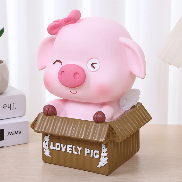 Pig Piggy Bank Cartoon Cute Piggy Bank Pig Money Bank Coin Box Saving Coin Box