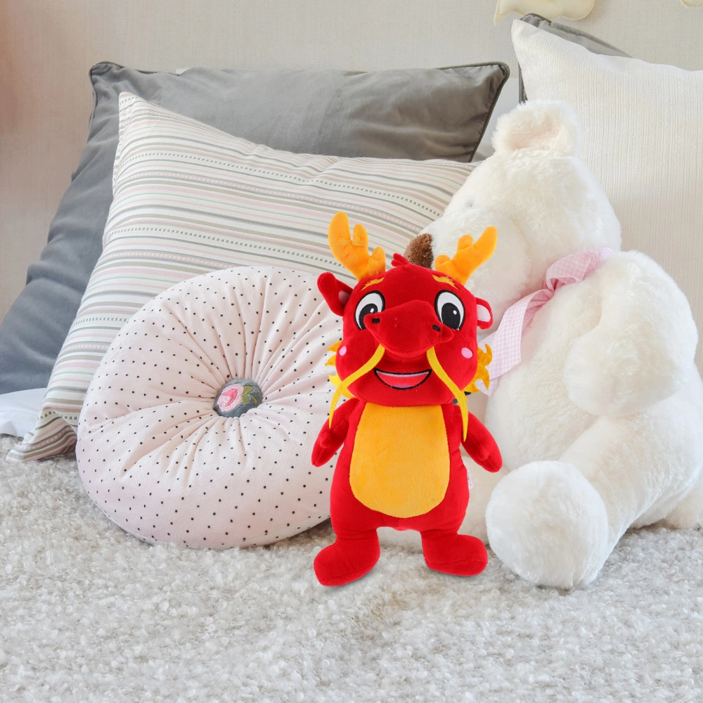 Plush Dragon Toy Stuffed Dragon Toy Chinese New Year Mascot Toy Dragon Doll Gift