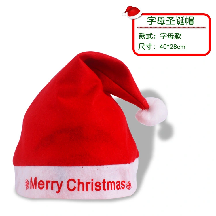 6pcs Christmas Hat Xmas Santa Hat Xmas Hat Velvet Christmas Santa Hat Prop for Women Men