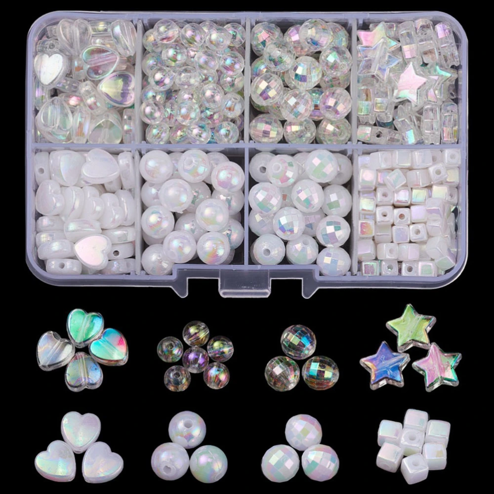 1 Box of DIY Jewelry Beads DIY Crafts Acrylic Beads for Necklace Earrings Bracelet Making