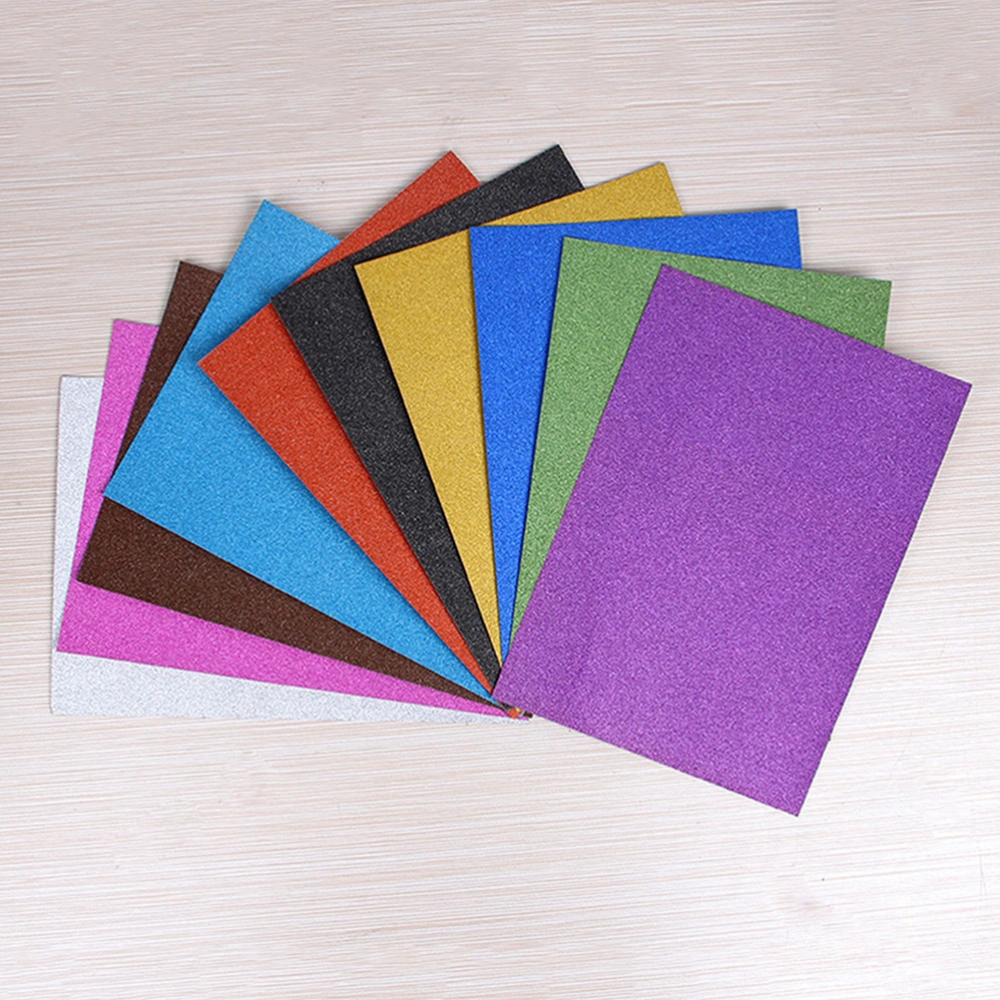 20pcs Glitter Cardstock Paper for Arts A4 Coloured Paper Multifunctional Glitter Card