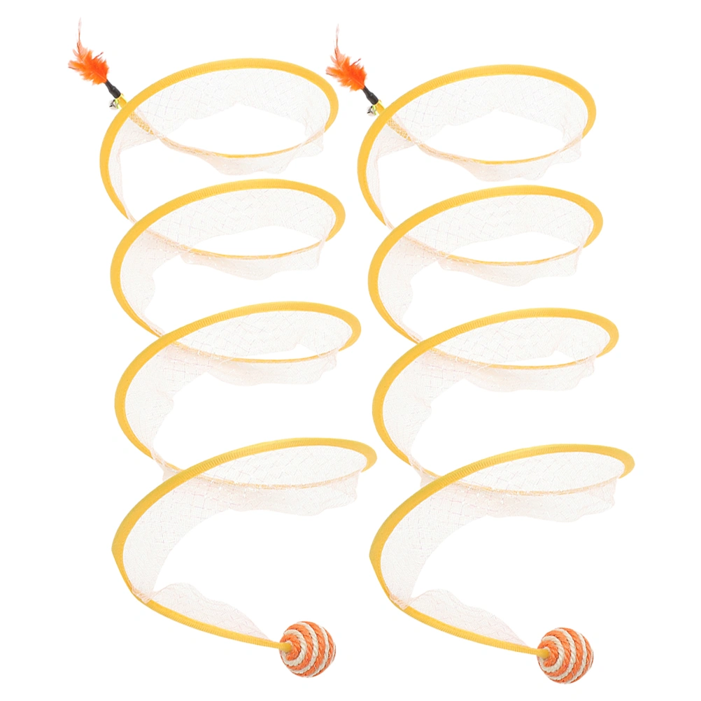 2Pcs Interactive Cat Toys Cat Kicking Toys Home Cat Tunnel Playing Toy Kitten Accessory