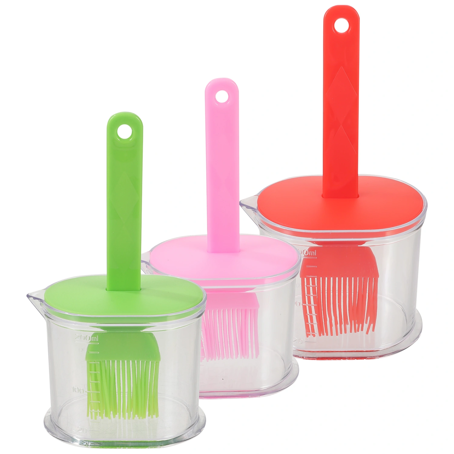 3 Sets Baking Pastry Brush Barbecue Oil Brush Kitchen Basting Brush BBQ Sauce Brush