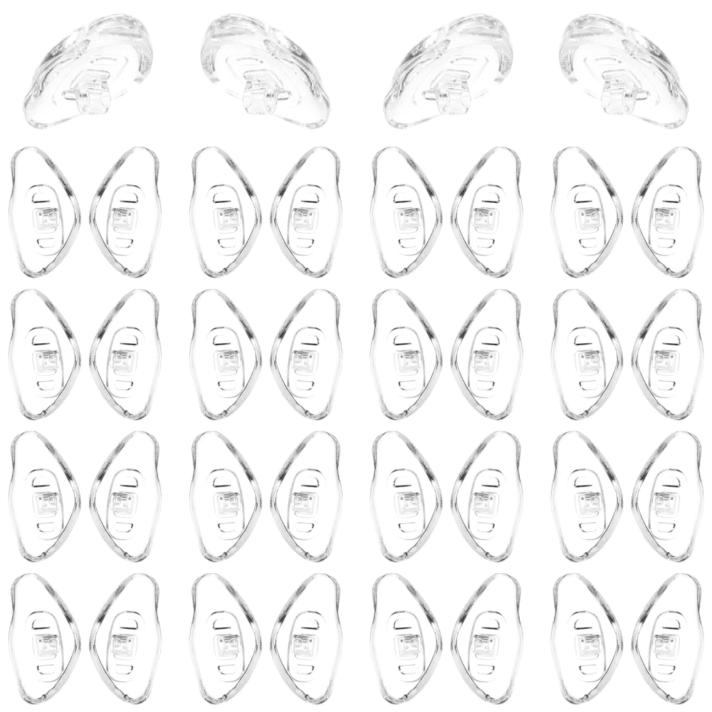 20 Pairs of Nonslip Nose Pads Glasses Silicone Pads Eyeglass Nose Pads Silicone Replacement Nose Pads