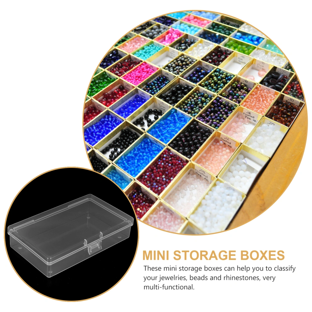 6Pcs Mini Jewelry Organizer Box Pills Storage Case Multi-functional Storage Bin with Lid