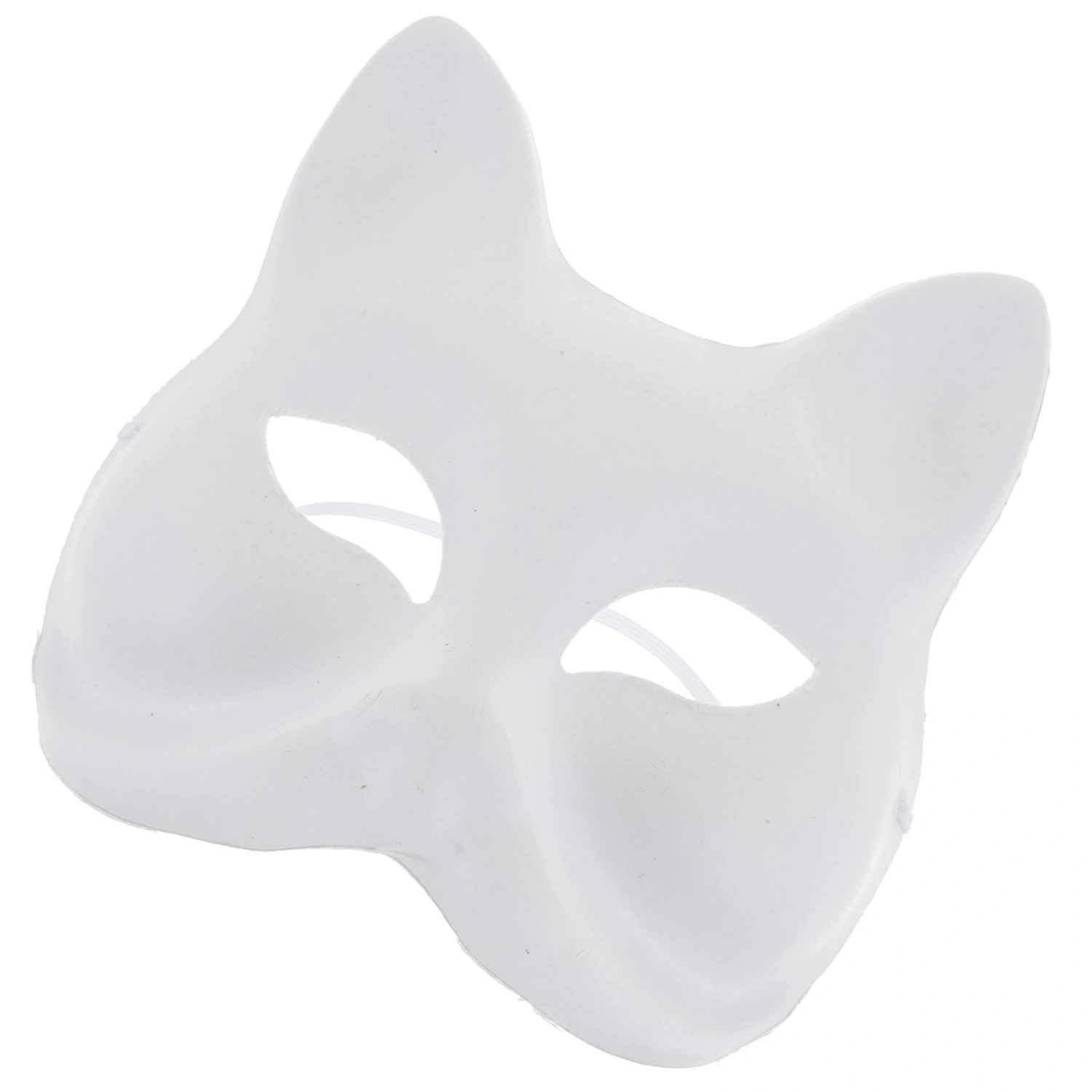 6Pcs Unfinished Animal Mask Funny White Paper Blank Hand Painted Mask Costume Accessory