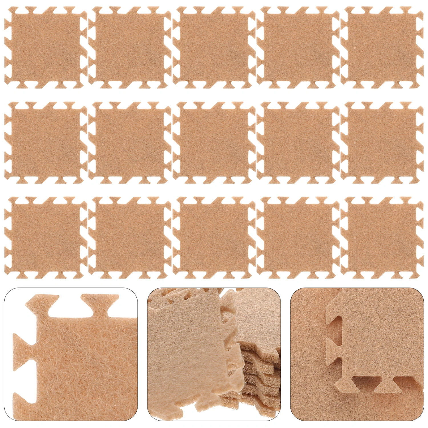36pcs Miniature Ground Mats Decor Mini House Floor Mats Miniature Puzzle Mats Decorations