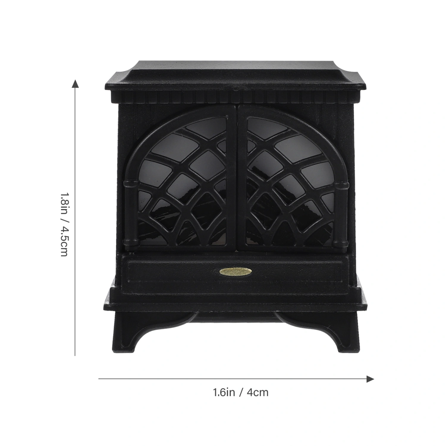 Doll House Mini Fireplace with Light Miniature Plastic Fireplace Miniature Mini House Accessory