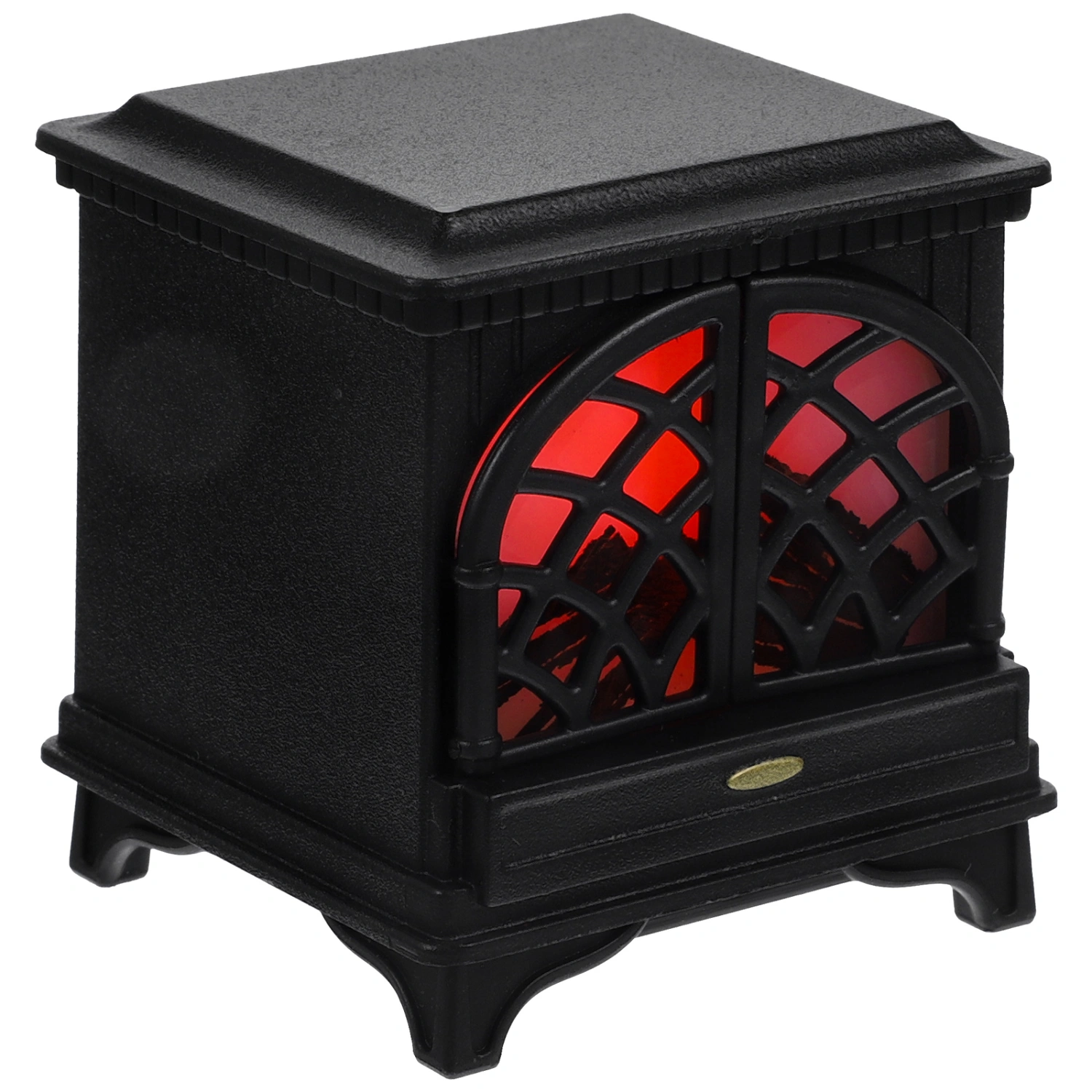 Doll House Mini Fireplace with Light Miniature Plastic Fireplace Miniature Mini House Accessory