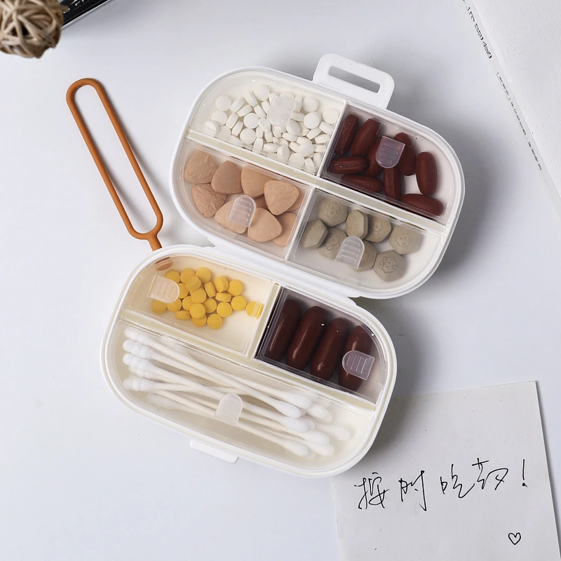 Daily Pills Organizer 7 Compartments  Pills Case Pills Box Portable Weekly Pills Box Pocket-size Box