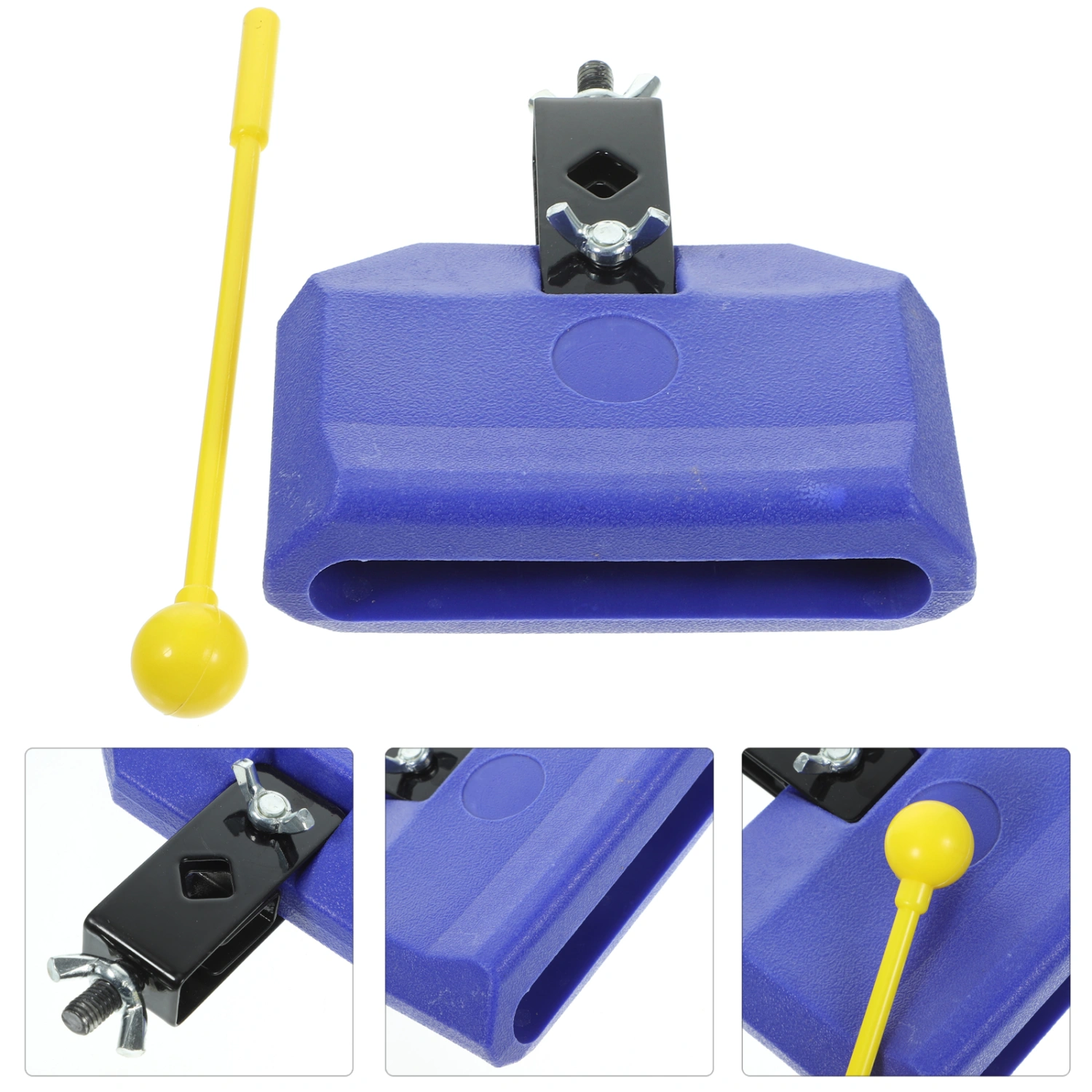 Metal Cowbell Noise Maker Cheering Bell Band Accompaniment Clapper Instrument