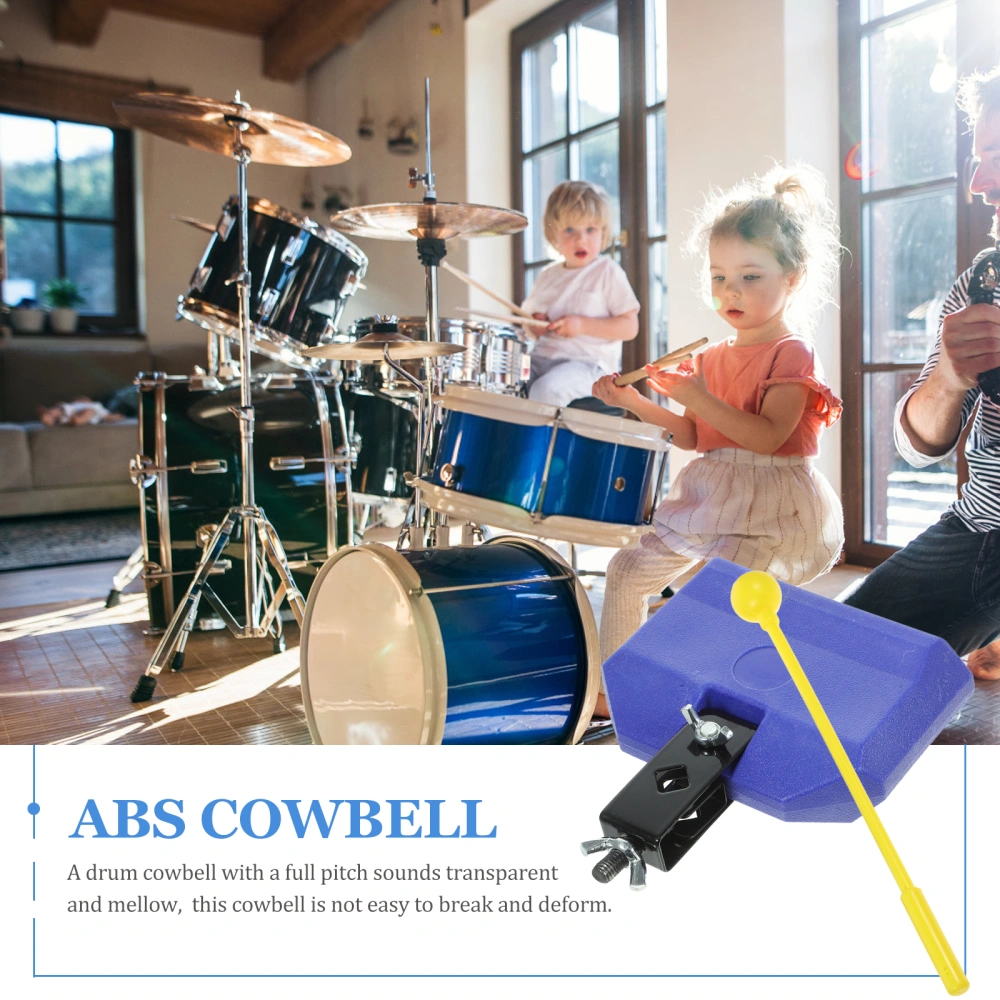 Metal Cowbell Noise Maker Cheering Bell Band Accompaniment Clapper Instrument