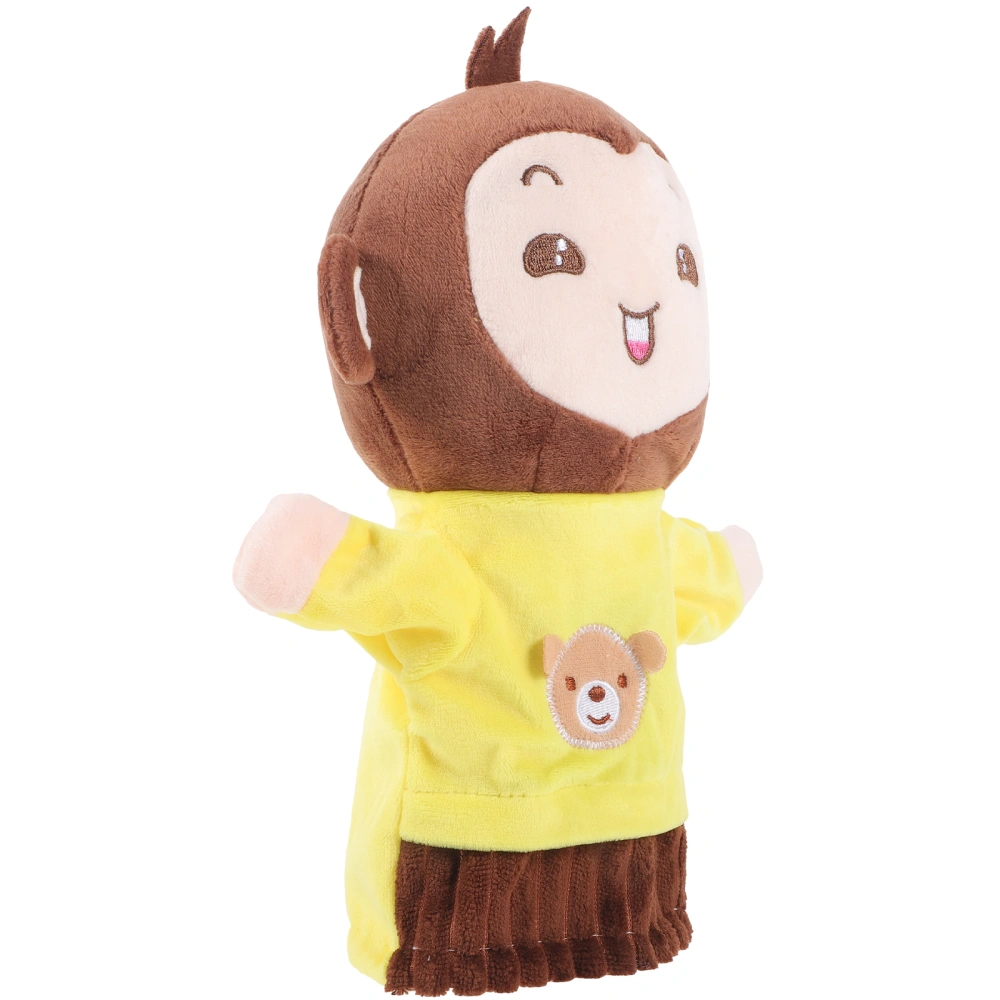 Animal Hand Puppet Plush Monkey Shape Kids Role Play Hand Puppet Animal Stuffed Hand Puppet