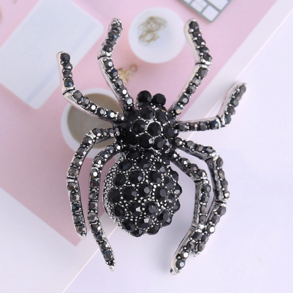 4pcs Big Spider Brooch Halloween Retro Spider Brooch Pin Halloween Spider Clothes Decoration