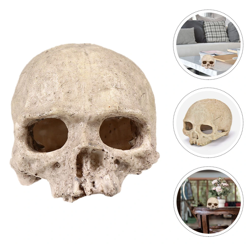 Aquarium Resin Skull Reptile House Cave Aquarium Fish Tank Skull Ornament Cave Decoration