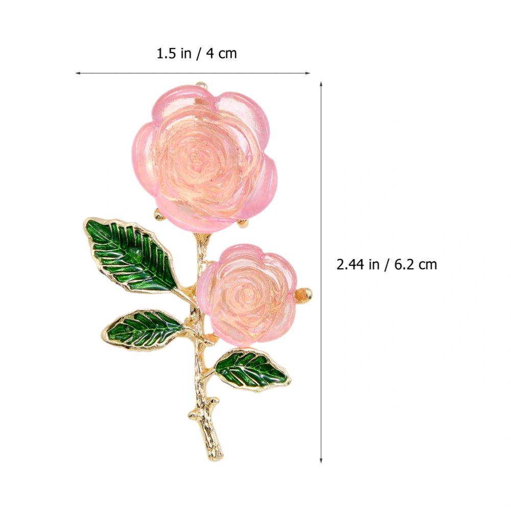 Metal Brooch Flower Brooch Alloy Clothes Pin Coat Breastpin Clothing Accessory