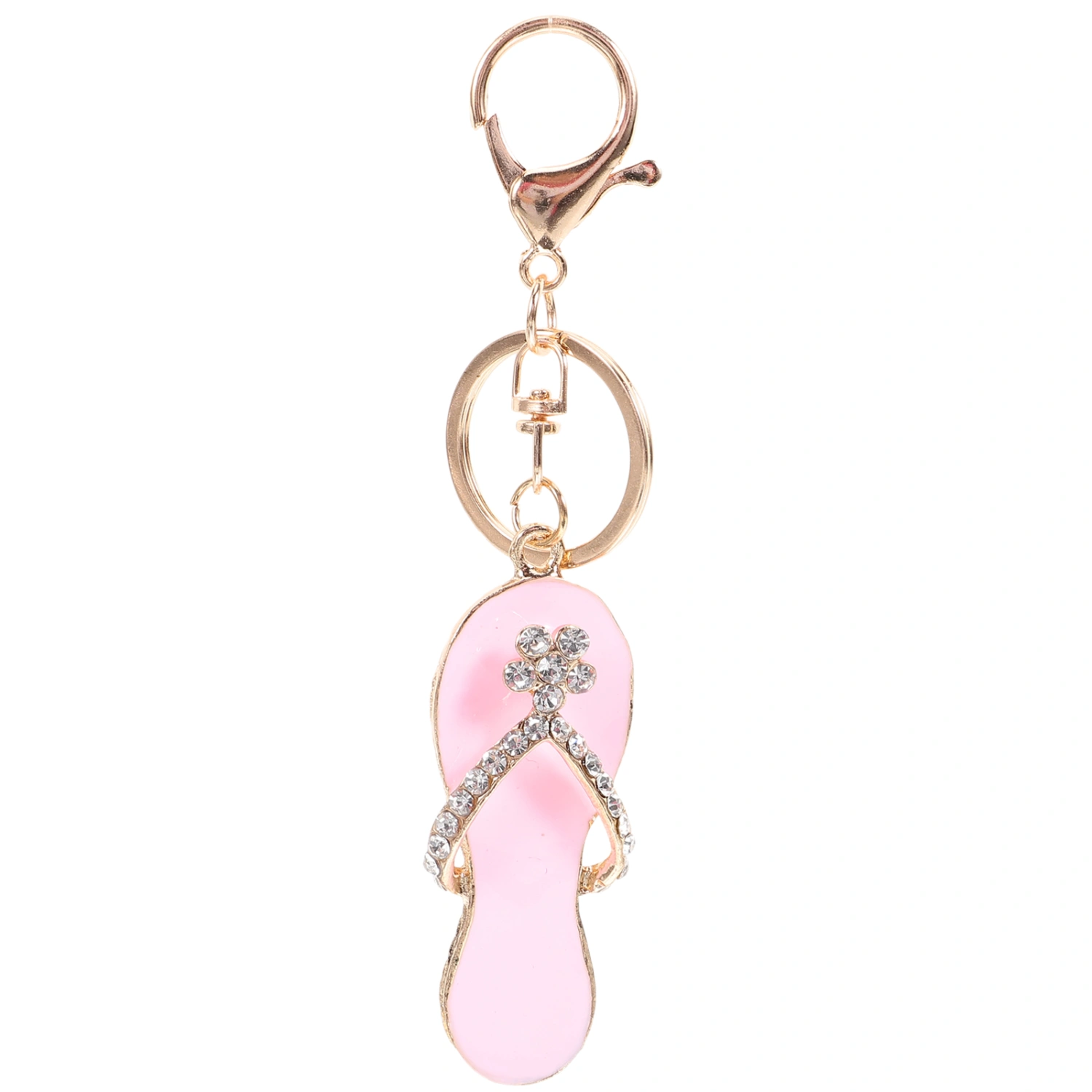 Slipper Design Keychain Mini Shoe Keychain Rhinestone Slipper Keyring  Adorable Slipper Charm