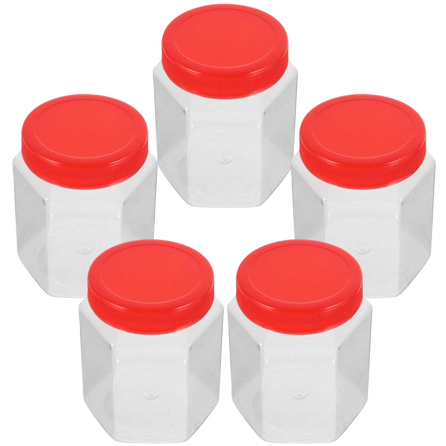 5pcs Airtight Storage Jar Household Storage Jars Kitchen Dry Food Storage Container