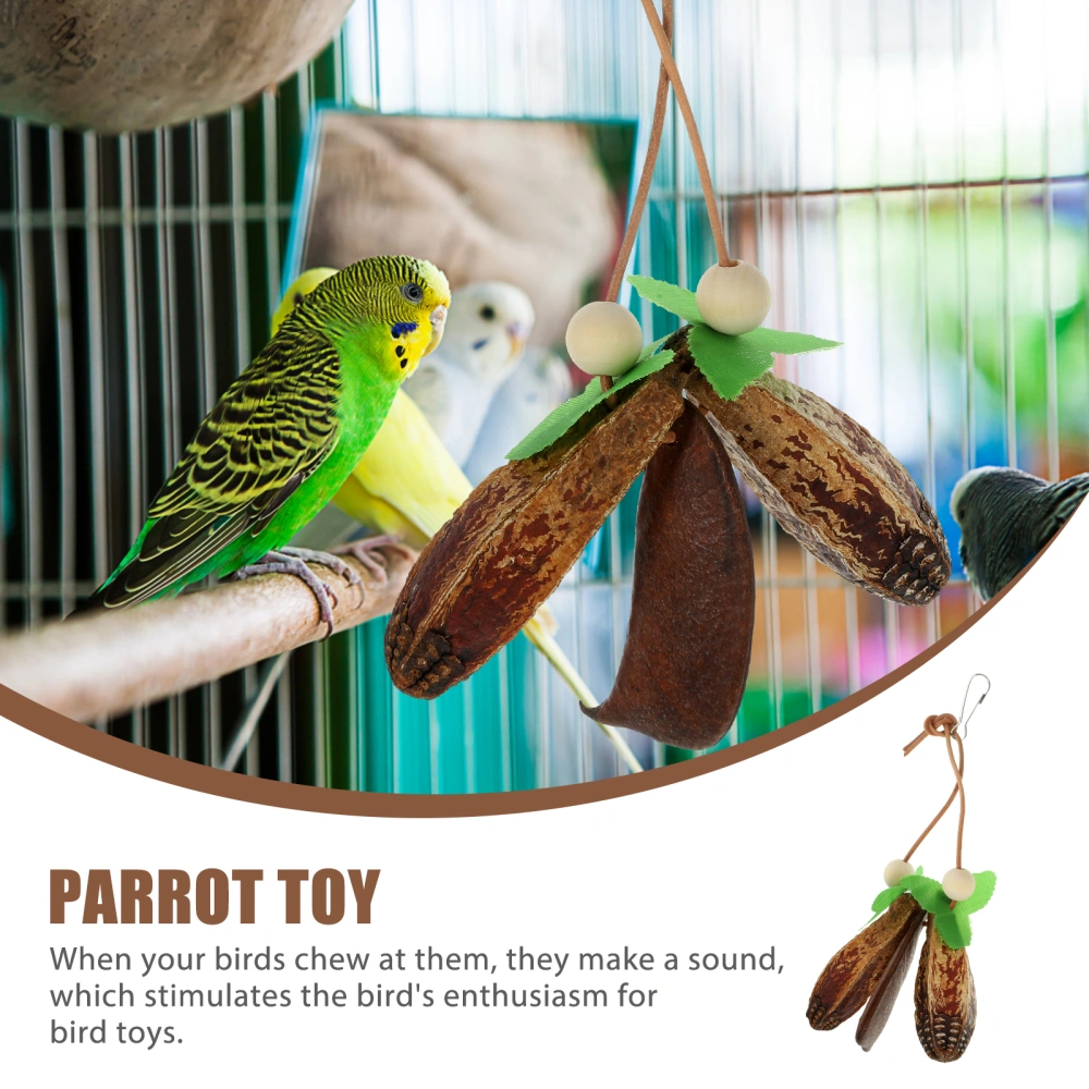 Parrot Chewing Toy Bird Parrot Tearing Toy Bird Cage Bite Toy Hanging Parrot Foraging Plaything