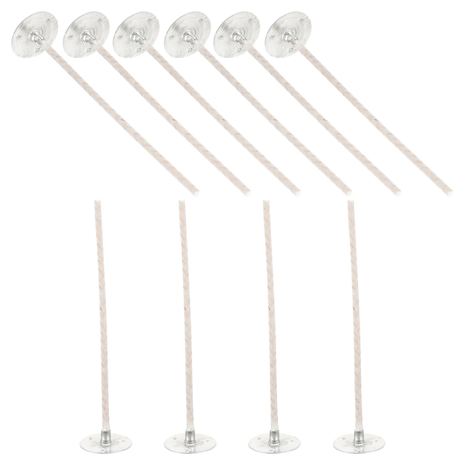 10 pcs DIY Candle Wicks Candle Making Wicks Cotton Candle Wicks with Metal Base