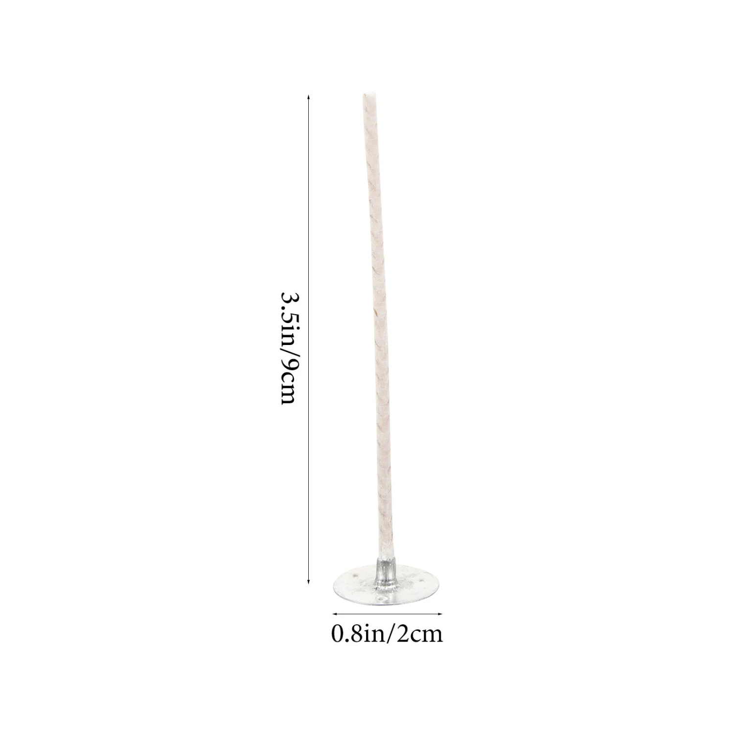 10 pcs DIY Candle Wicks Candle Making Wicks Cotton Candle Wicks with Metal Base