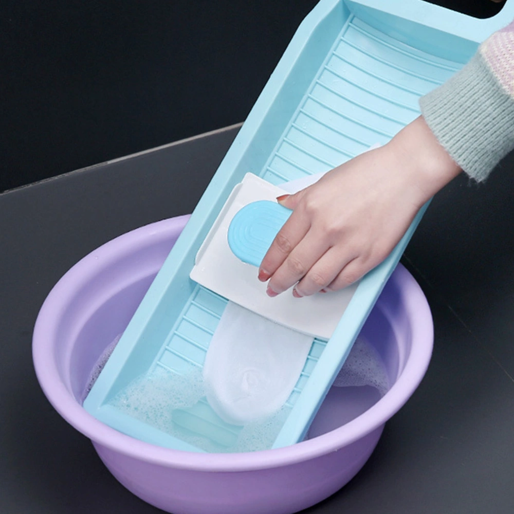 Clothes Washing Board Plastic Hand Washing Board Nonskid Washing Board Washboard for Laundry