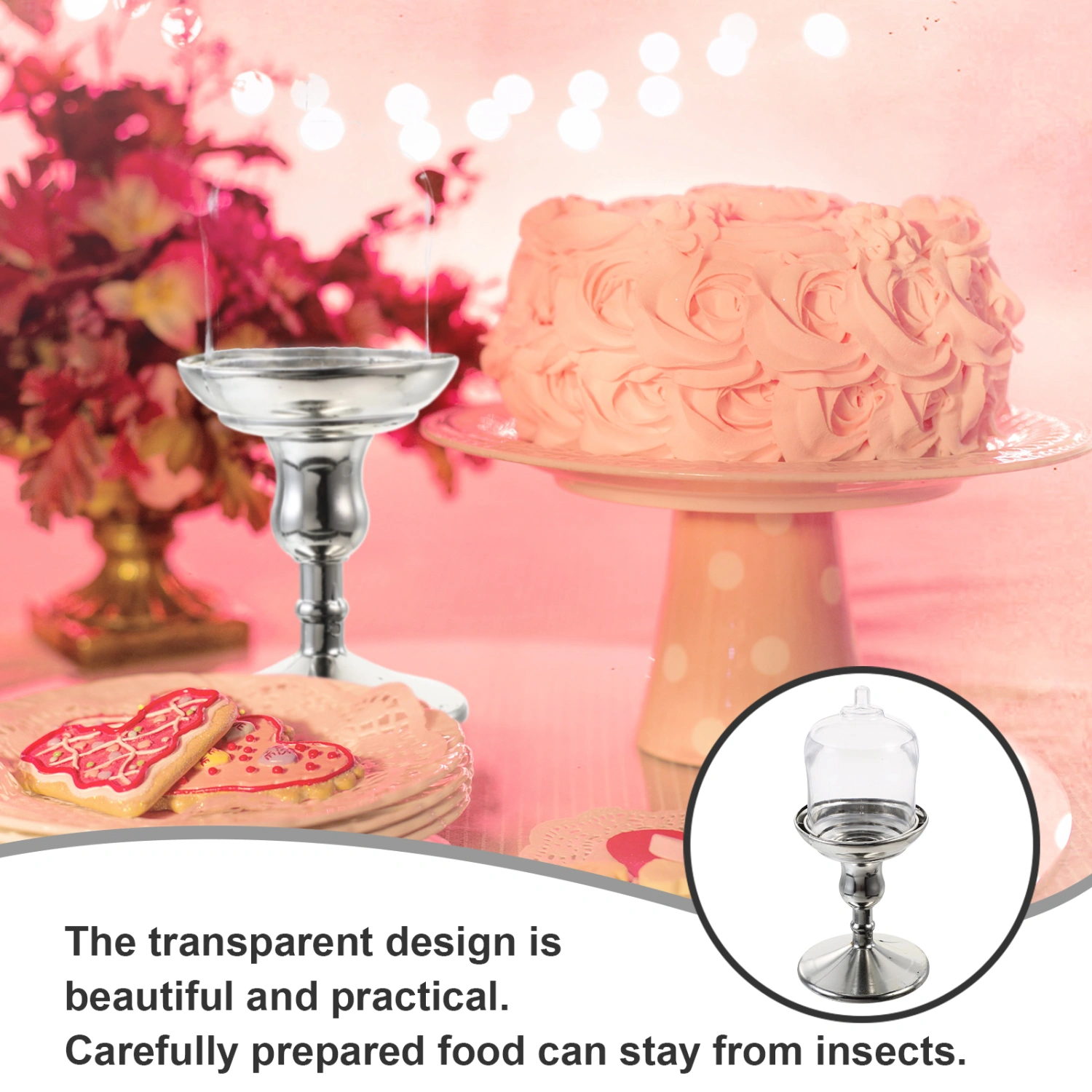 10pcs Mini Candy Stand with Dome Covers Chocolate Candy Sweets Containers
