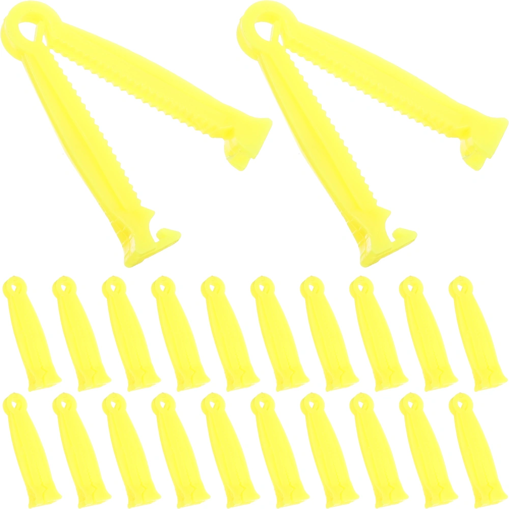 100pcs  Umbilical Cord Clamps Plastic Umbilical Clips Household Livestock Clamps