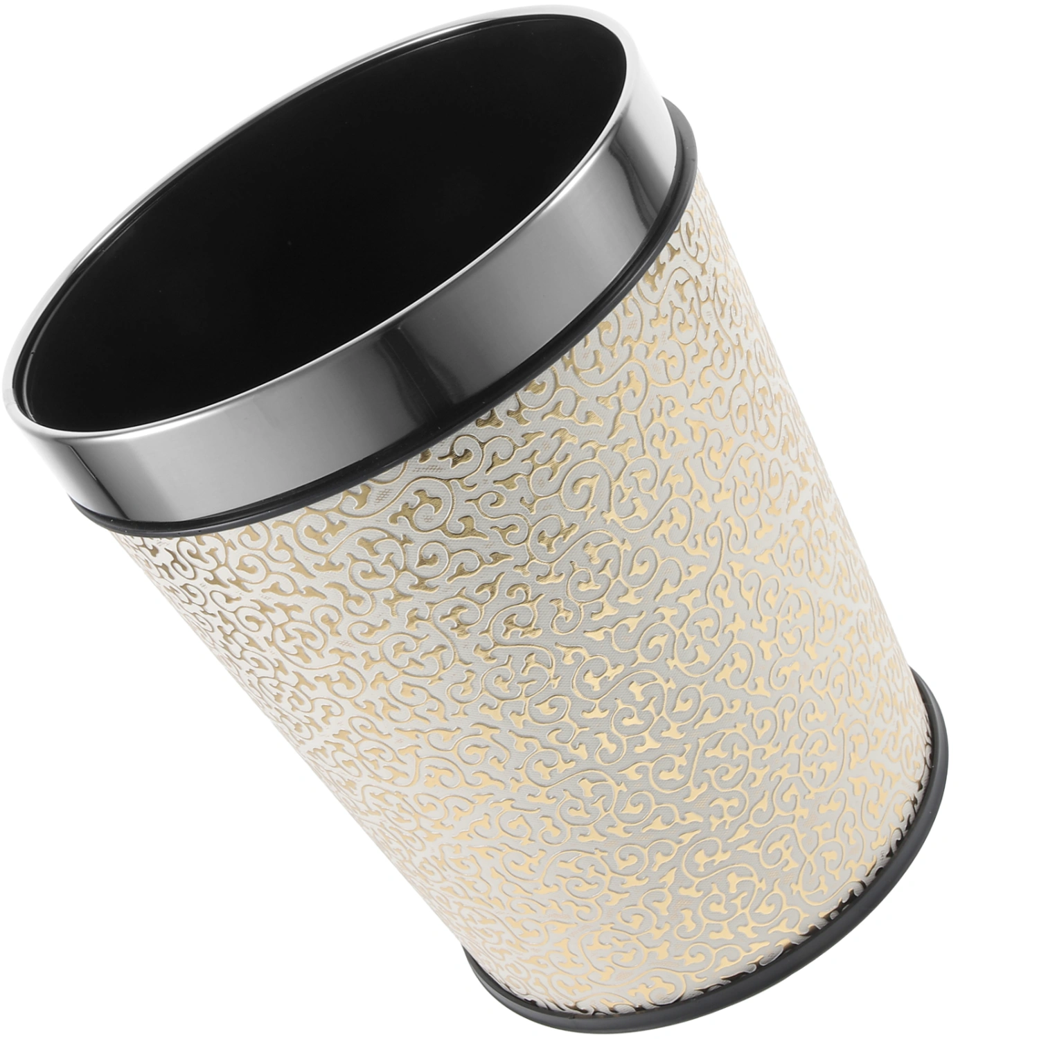 Household Garbage Can Large Capacity Trash Bucket Vintage Garbage Can Bathroom Waste Can