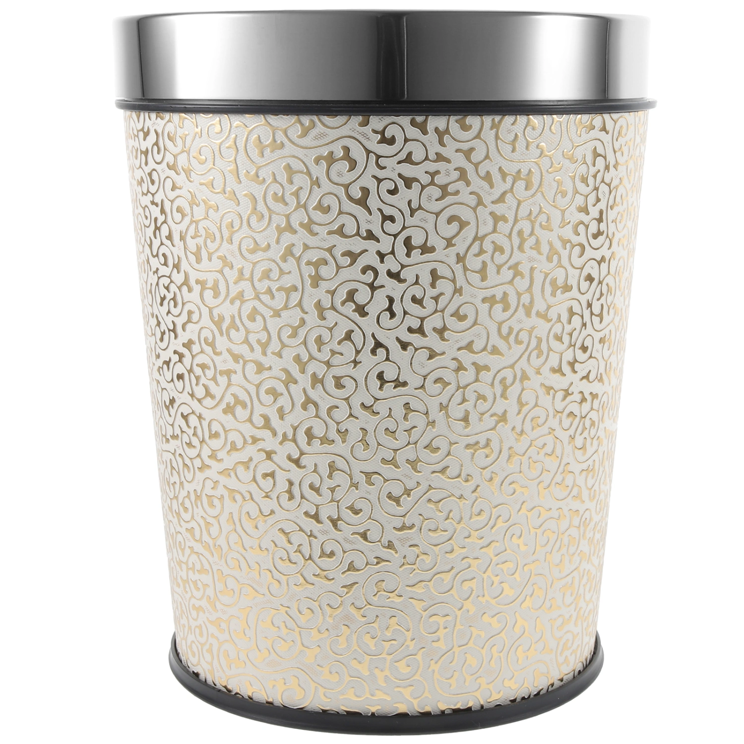 Household Garbage Can Large Capacity Trash Bucket Vintage Garbage Can Bathroom Waste Can