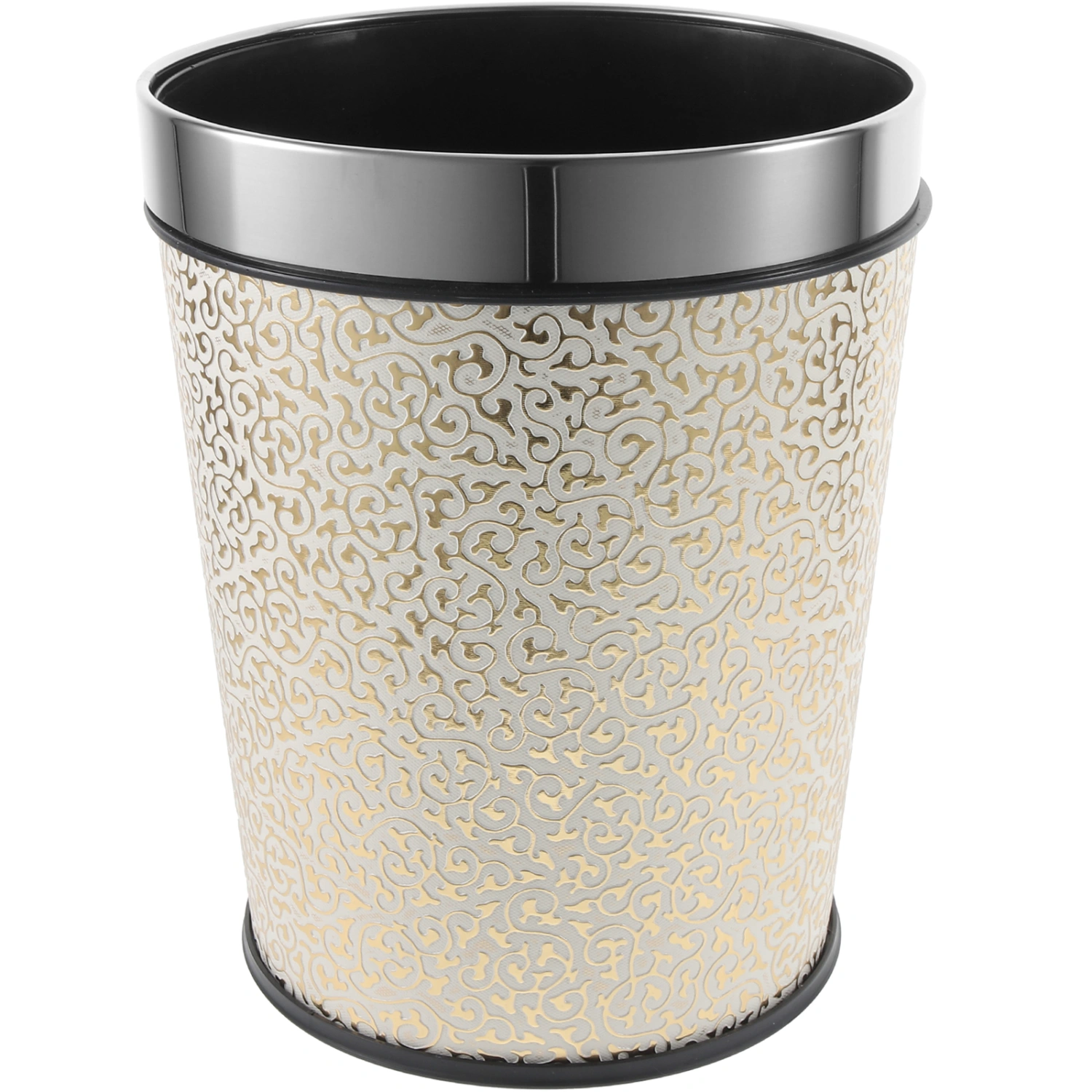 Household Garbage Can Large Capacity Trash Bucket Vintage Garbage Can Bathroom Waste Can