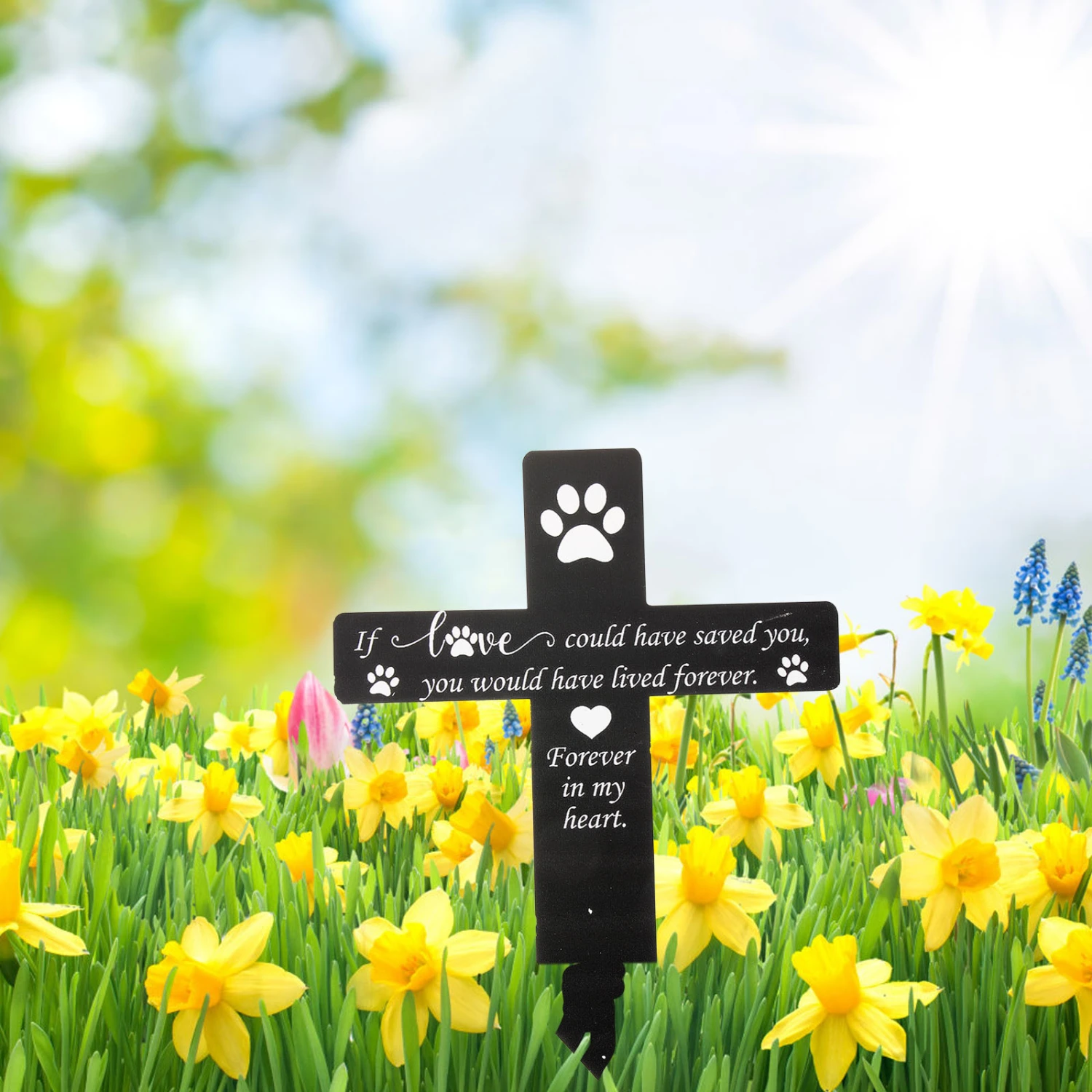 Cemetery Stake Pet Memory Memory marker Relative Stake Outdoor Stake Sign Ornament