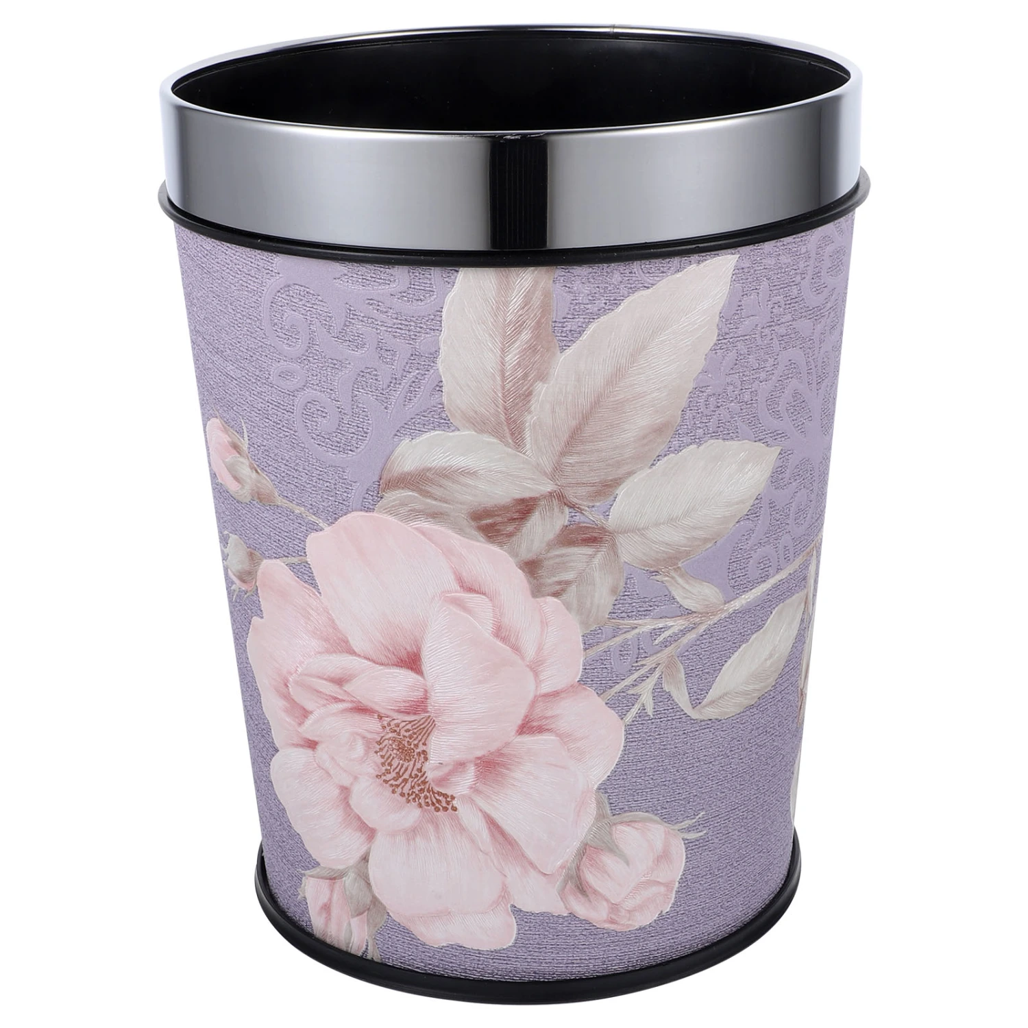 Household Garbage Can Large Capacity Trash Bucket Bathroom Trash Can Retro Waste Bucket