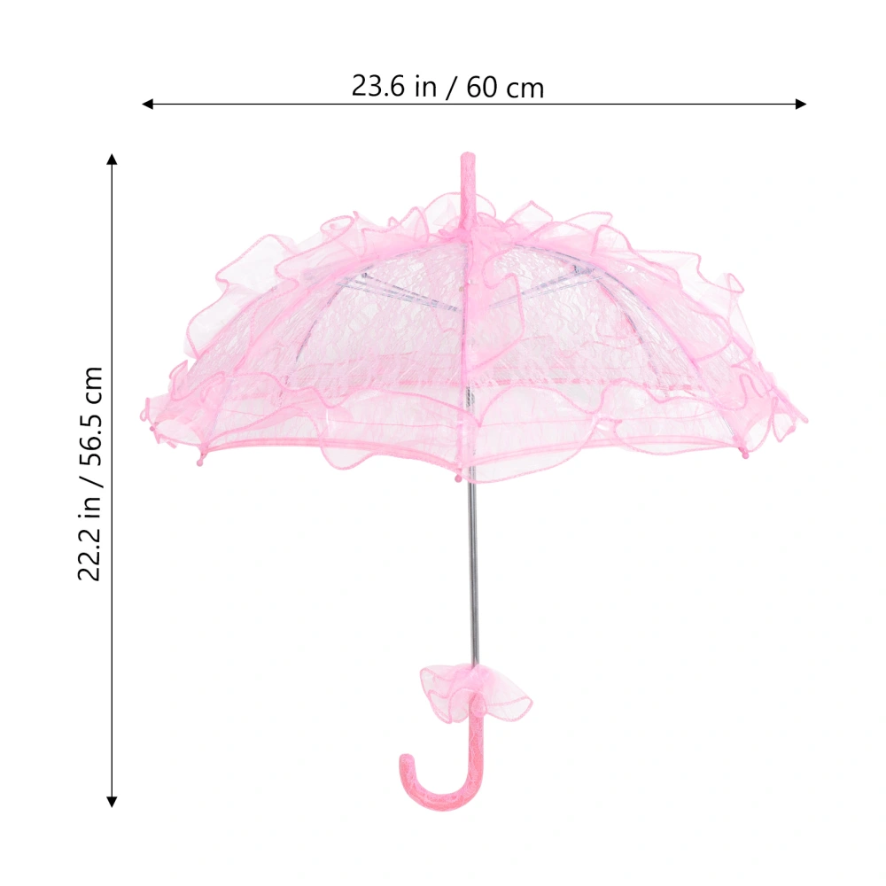 Lace Parasol Umbrella Wedding Bridal Umbrella Photo Prop Scene Layout Decoration