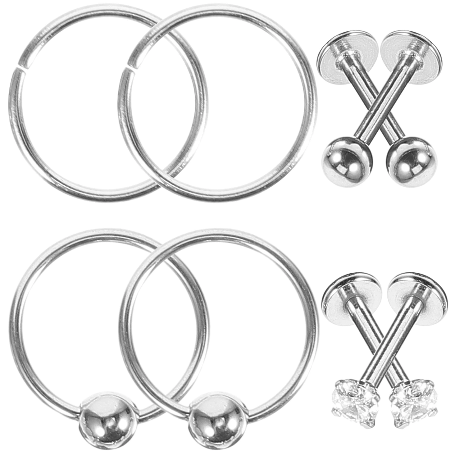 1 Set Nose Rings for Women Nose Rings Hoops Nose Studs Metal Nose Rings Studs Nose Jewelry