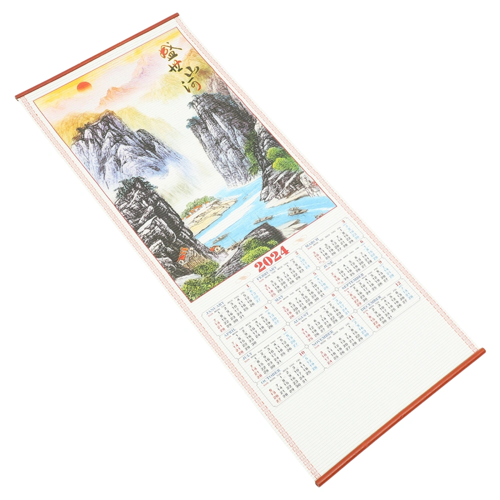 Chinese Hanging Calendar 2024 The Year Of Dragon Hanging Calendar Chinese Style Decoration