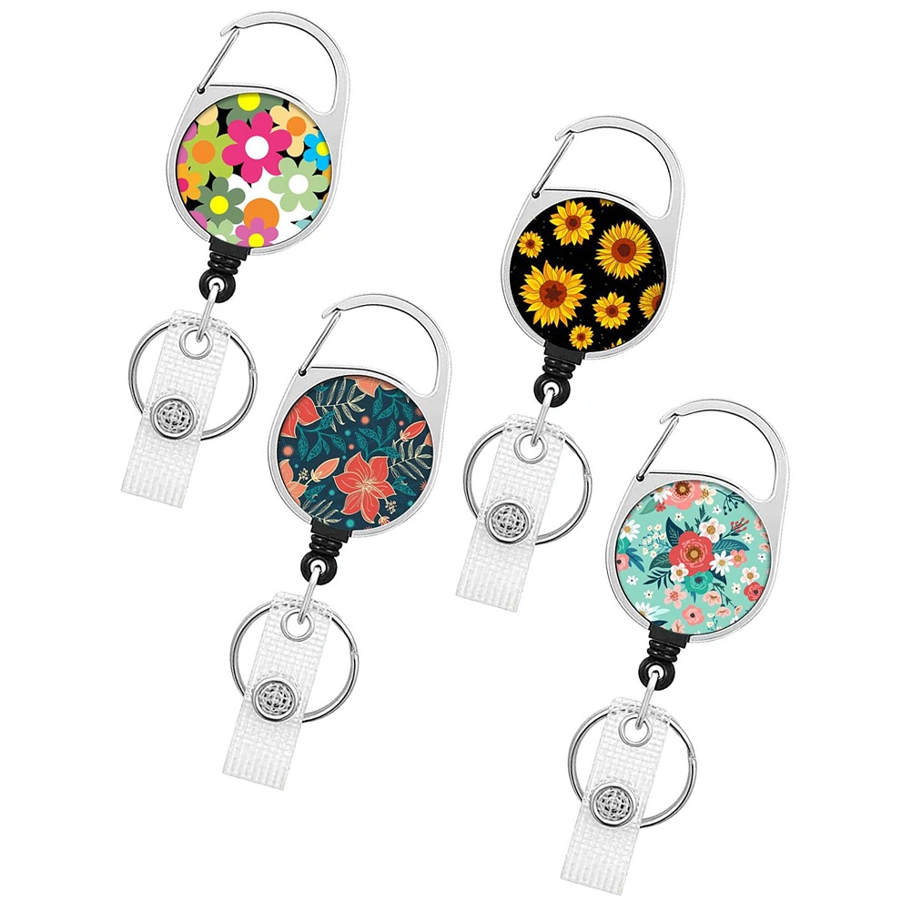 4Pcs Name Cards Buckles ID Badge Holders Decorative Cards Holders Cards Buckle Holders
