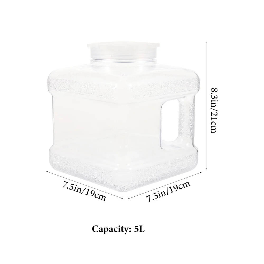 Water Bottle Portable Water Container Large Water Storage Bucket with Handle Mineral Jug