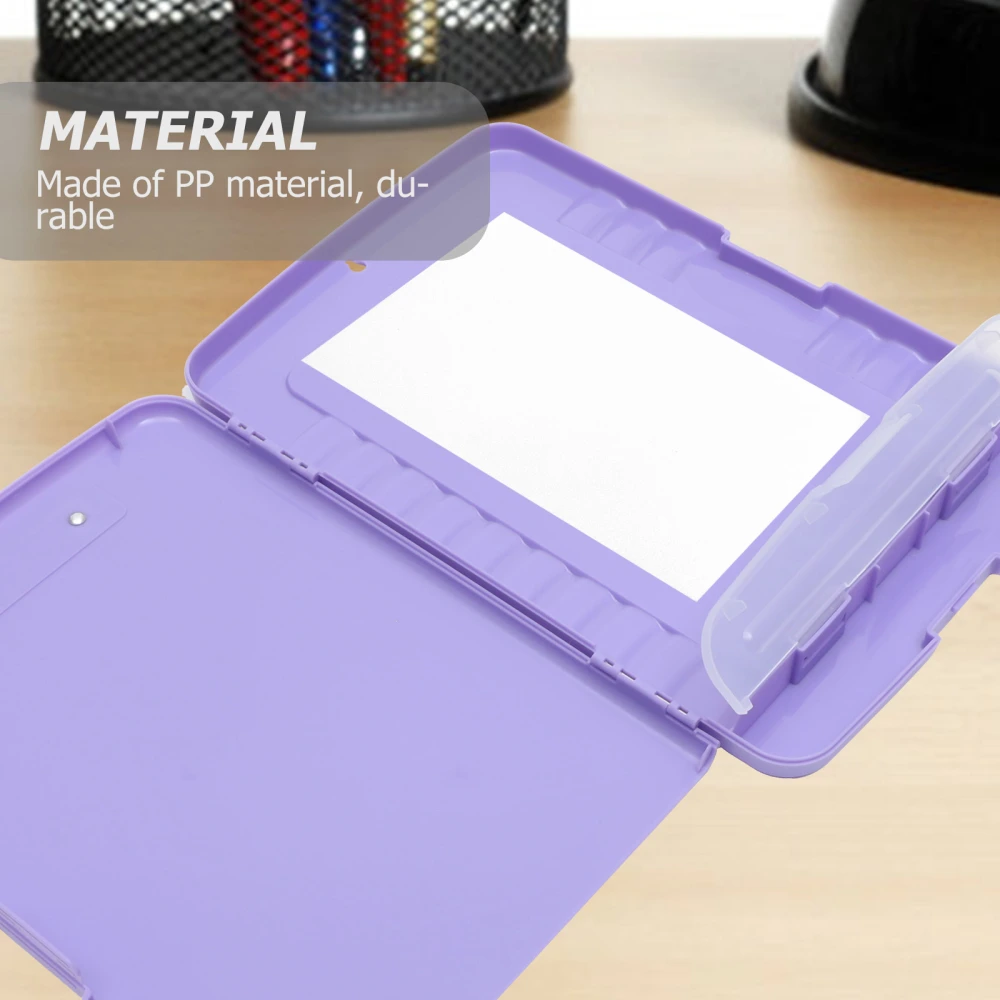 Clipboard with Storage Box Portable Paper Box Document Box Storage Clipboard File Organizer