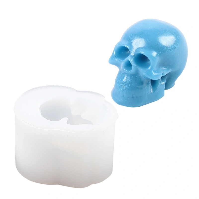 3Pcs Skull Table Decor Casting Mold Silicone Skull Making Mold Crafts Making Mold for DIY