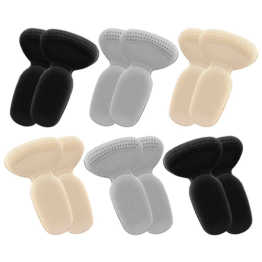 6 Pairs of Pads High Heel Insoles Blisters Cushioning Pad Heelpiece Support Adhesive Pad