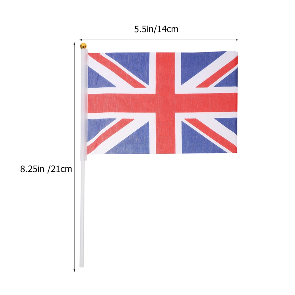 10pcs Hand UK Flags Waving Flags Party Flags Celebration Flags Handheld Flags